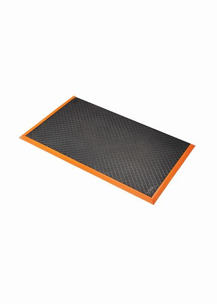 Notrax Safety Stance Tapis de travail solides ergonomiques anti-fatigue pour zones sèches Systèmes enfichables 649, Noir, 90 cm x 150 cm, 649S0035BL