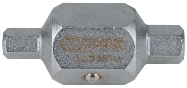 KS Tools Douilles pour bouchons de vidange d'huile, hexagonales, 8+10mm, 150.9391