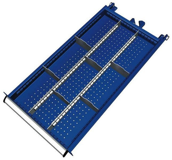 Kit de matériel de séparation KLW pour hauteurs de compartiment de tiroirs 150 et 175 mm dans l'armoire SDB, taille d'armoire 419 x 750 mm L x P, SDB-B02-118