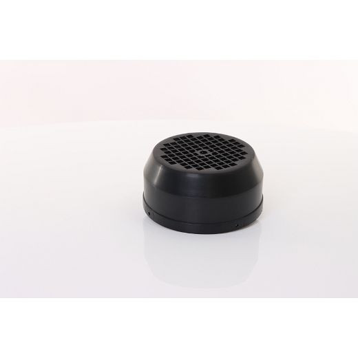 ELMAG cache ventilateur 'PVC' D=158mm, (noir) pour moteur pour EUROAIR 330 (MEC 80 VEMAT, fixation avec 4 vis), 9100273