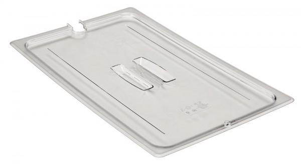 Couvercle de bac GN Cambro Camwear® GN 1/1 avec encoche et poignée, lot de 6, 10CWCHN135