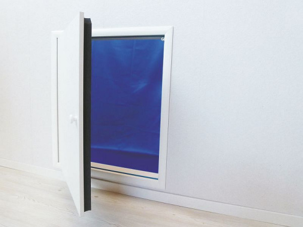 Porte à hauteur de genou Wellhöfer avec protection thermique 3D, ouverture murale 70 x 80 cm, 423
