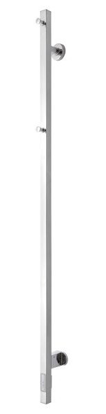 Sèche-serviettes électrique TVS ELDO 1 F, inox poli, avec minuterie, 1400 x 60 mm, ELDO1F