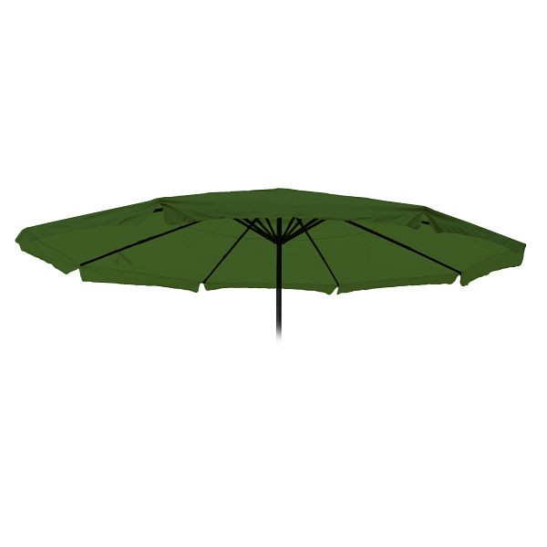 Housse de rechange Mendler pour parasol Meran Pro, parasol de marché gastronomique avec volant Ø 5m, polyester, vert, 76814