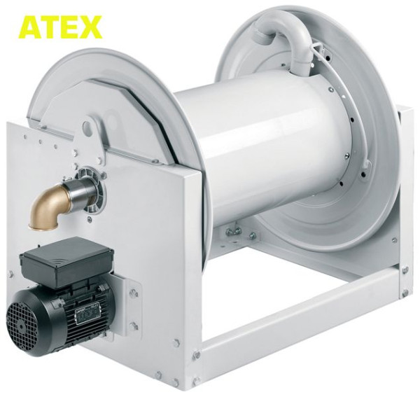 Enrouleur Ebinger SM 700-230 ATEX, moteur électrique 230V DC + démultiplication, jusqu'à 20bar, maxi 45m - 63mm OD / 80m - 50mm OD, 6.310.130.690