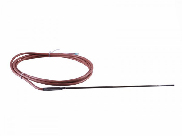 Thermomètre à résistance de gaine JUMO, silicone 2.5m, 1xPt100 zl, 3x200mm, -50 à + 600°C, 00068244