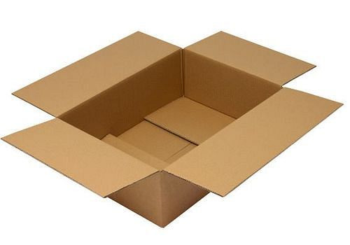 Boîte pliante en carton ondulé TransPak 2 parois, dimensions intérieures 610 x 430 x 190 mm, format A2, qualité 2.30BC, lot de 10, 299388