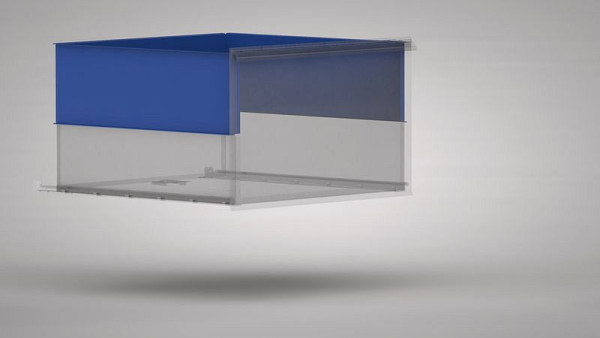 Cadre d'extension de tiroir KLW (peut être installé ultérieurement), recommandé pour les tiroirs avec des hauteurs de façade : 125 mm hauteur d'extension : 25 mm, SEA-SAR-025N
