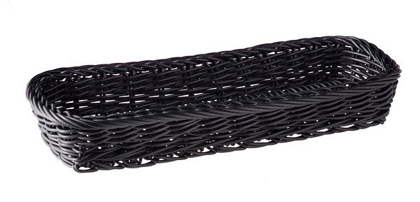 APS panier à couverts -ECONOMIC-, 27 x 10 cm, hauteur : 4,5 cm, polypropylène, noir, 40009