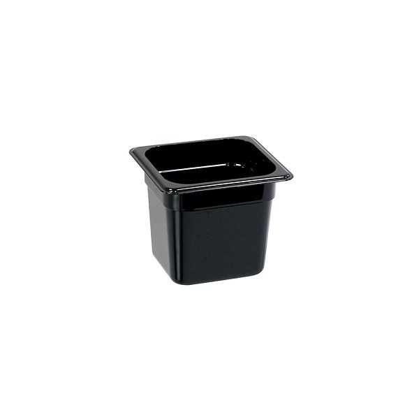 Stalgast Bac gastronorme, polycarbonate, noir, GN 1/6 (150 mm), GN1216150