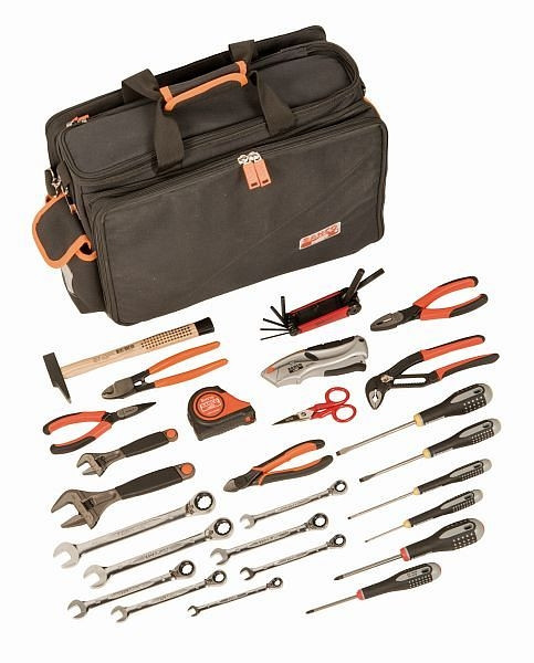 Sacoche pour ordinateur portable Bahco 4750FB4-18, 18", avec 32 outils pour les techniciens de maintenance, 4750FB4-18TS001