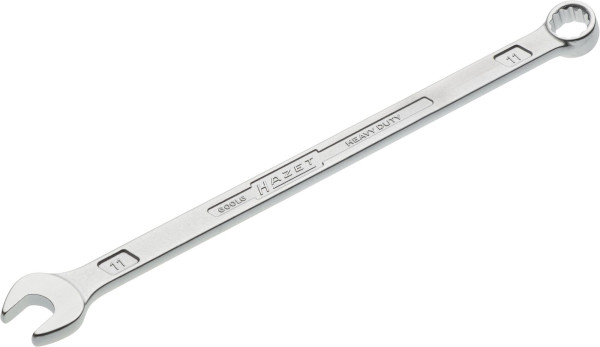 Clé mixte Hazet, extra longue, design fin, profil de traction à double hexagone externe, 11 mm, 600LG-11
