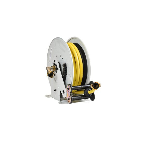 Enrouleur de tuyau Ebinger OSM 210, max. 12bar / 50 ° C, 10m - Tuyau en tissu PVC 1/2" ID, 1.210.101