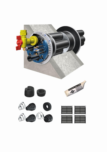 Forfait constructeur multidivision DOYMA Quadro-Secura, tout compris pour immeubles avec sous-sol, 241800100094