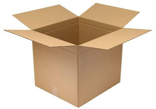Boîte pliante en carton ondulé TransPak 1 paroi, dimensions intérieures 550 x 500 x 500 mm, qualité 1,30C, paquet de 25, 299302