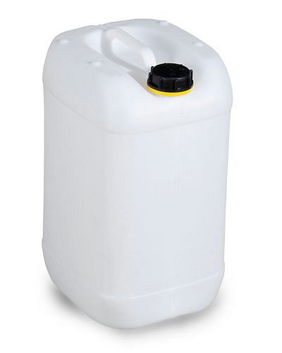 Bidon en plastique DENIOS en polyéthylène (PE), 25 litres, naturellement transparent, 266-990