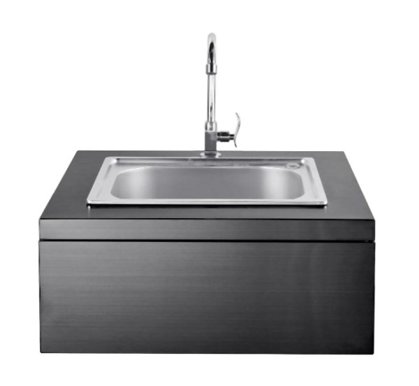 Myoutdoorkitchen Module évier intégrable, Noir, Nordic Line, 7975