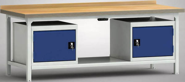 Etabli professionnel hydraulique KLW - 2000 x 800 x 750 - 930 mm L x P x H, WPJL50-20M45-X2V01