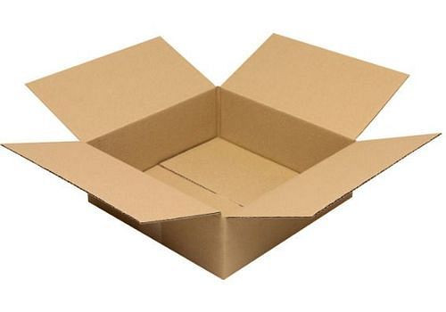 Boîte pliante en carton ondulé TransPak 1 paroi, dimensions intérieures 300 x 300 x 100 mm, qualité 1.20B, paquet de 25, 299239