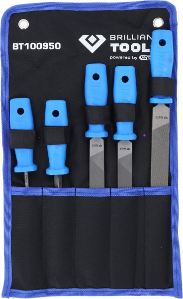 Jeu de limes Brilliant Tools, 5 pièces, BT100950