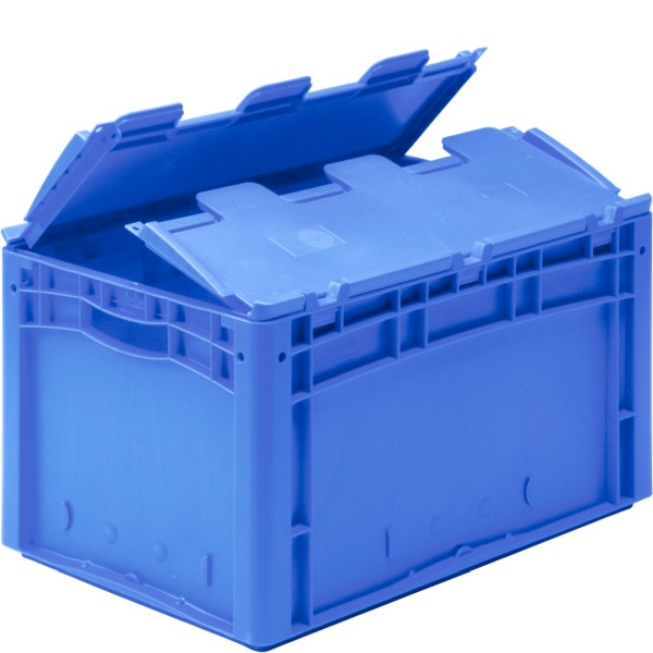 BITO Euro bac gerbable XL couvercle/skid /XLD32171 300x200x170 bleu, couvercle, C0292-0085