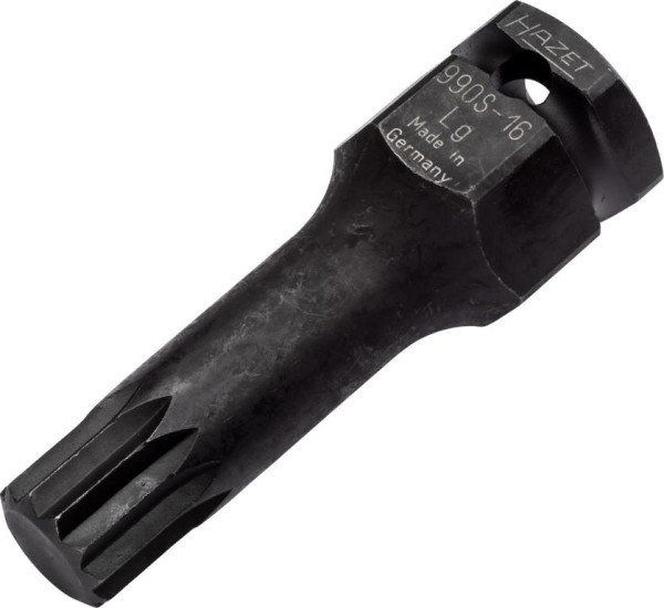 Hazet Impact Machine tournevis Douille, carré creux 12,5 mm, long, longueur de lame : 40,6 mm, 990S-16LG