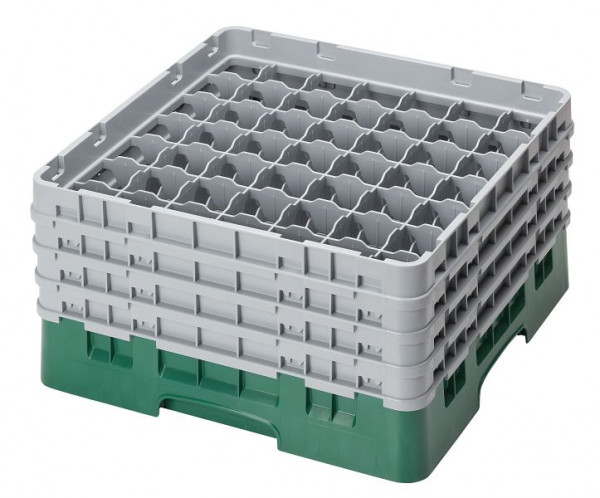 Panier de lavage Cambro 49 compartiments Camrack®, vert bouteille 21,5 cm, UE: 2 pièces, 49S800119