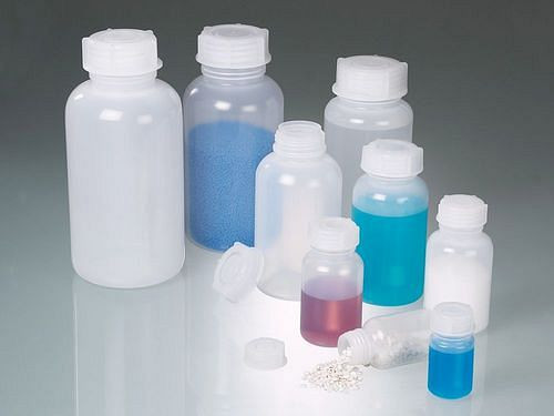 Flacon à col large DENIOS en PP transparent, 500 ml, paquet de 72, 309692