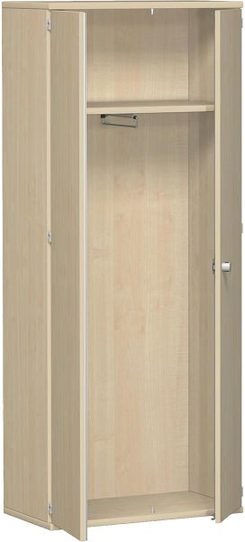 Armoire geramöbel avec support d'armoire coulissant, 1 étagère décorative, verrouillable, 800x425x1920, érable/érable, N-10AG508-AA
