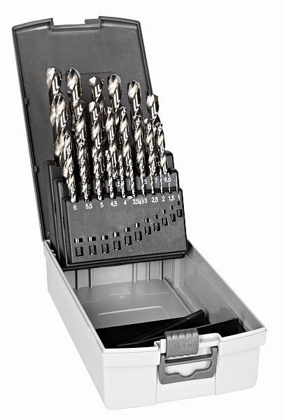 Jeu de forets Bahco HSS, 6 pièces, Ø 2-8 mm (pas de 7 mm), coffret plastique, 4513-SET-25