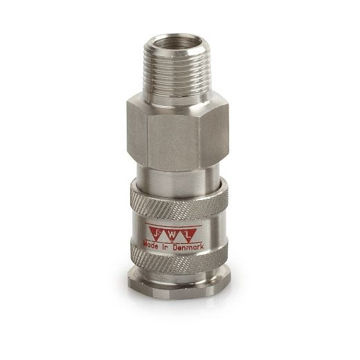 Raccord JWL en acier inoxydable 316 JWL série 540, DN 7, 8, AG 1/4' BSP (alimentaire), 41603