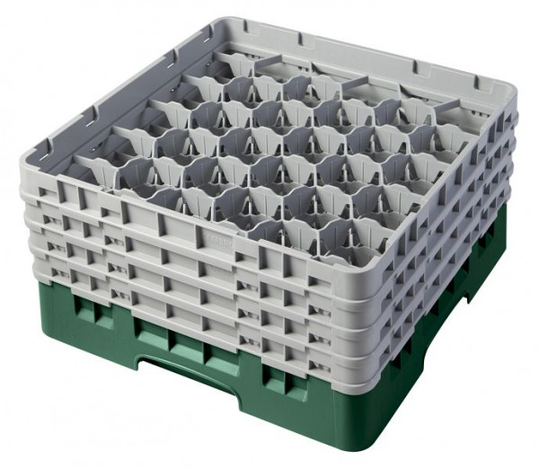 Panier de lavage Cambro 30 compartiments Camrack®, vert bouteille 21,5 cm, UE: 2 pièces, 30S800119