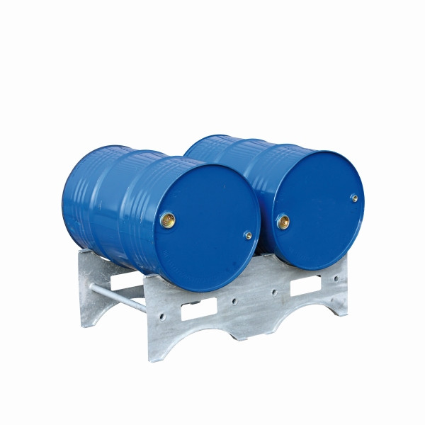 Palette de fûts industriels Eichinger à compléter et à empiler de manière modulaire, 2 x fûts bleu gentiane, 22610100000097