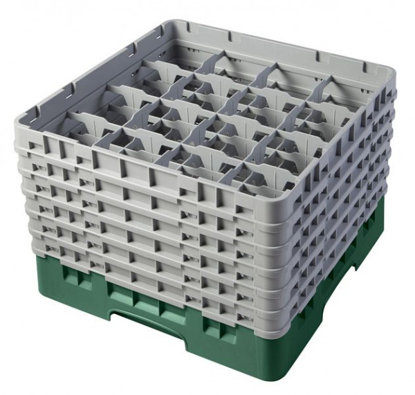 Panier de lavage Cambro, bouteille Camrack 16 compartiments, vert, paquet de 2, 16S1114119