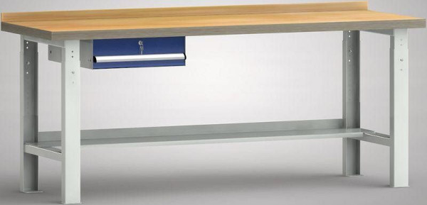 Etabli standard KLW - 2000 x 700 mm L x P, réglage en hauteur : 740 - 1040 mm, WS513V-2000M40-E7001
