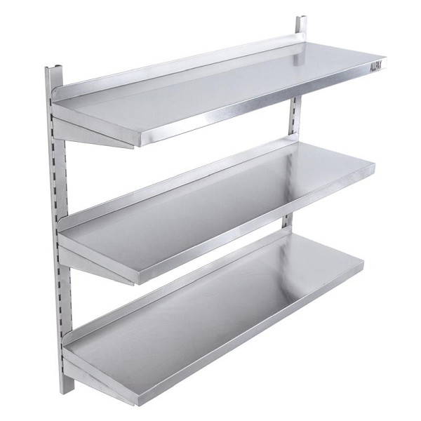 Étagère murale inox ALLPAX 3 étagères, 60 x 30 cm, 10015466