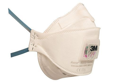 Masque respiratoire 3M Aura 9322 Gen 3, FFP2 NR D, pliable, UE : 10 pièces, 265-982