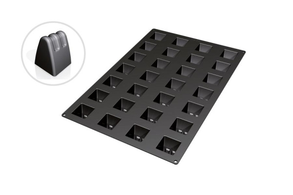 Moule à pâtisserie en silicone Schneider Fantasy 1, 40 x 60 cm, dimensions 52 x 52 mm, hauteur 61 mm, 115317
