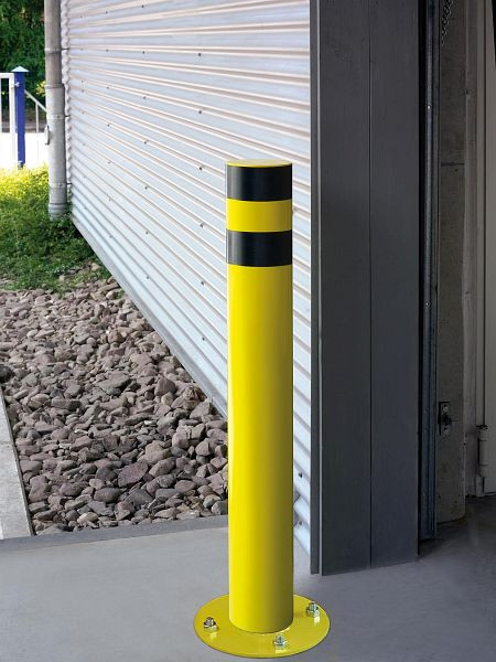 Borne de protection vérin TTS à goujonner zinguée, HxL : 1200 x Ø 159mm, 301202