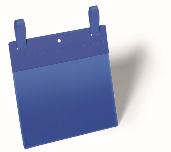 Sac boîte en filet DURABLE avec rabat A5 paysage, bleu foncé, paquet de 50, 174907