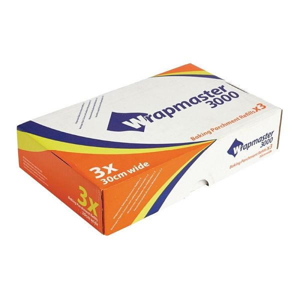 Pack de recharges de papier cuisson Wrapmaster 30cm x 50m (3 pièces), GM214