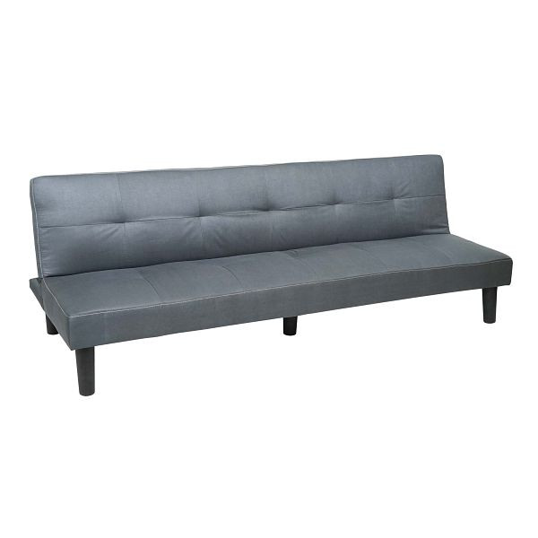 Mendler Canapé 3 places HWC-G11, canapé-lit d'appoint canapé-lit canapé-lit pliant, fonction de couchage 195cm, tissu/textile, gris, 70763
