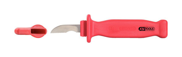 Couteau à dénuder KS Tools avec isolation de protection, 195 mm, 117.1395