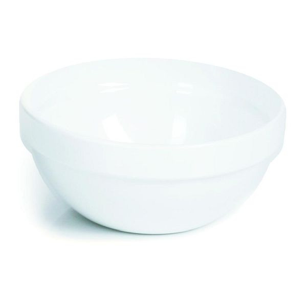 Bol APS "FRIENDLY", bol, en plastique recyclé (PET), Ø 23 cm, hauteur 10,5 cm, 2,5 litres, blanc, 79028