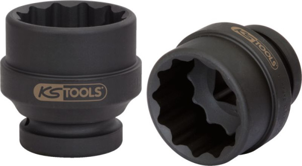 KS Tools Douille à chocs 1" 12 pans, courte, 50 mm, 450.0404