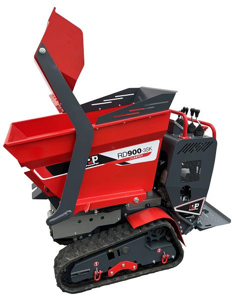 Dumper sur chenilles PowerPac type RD900-3SK, benne à trois voies, RD900-3SK