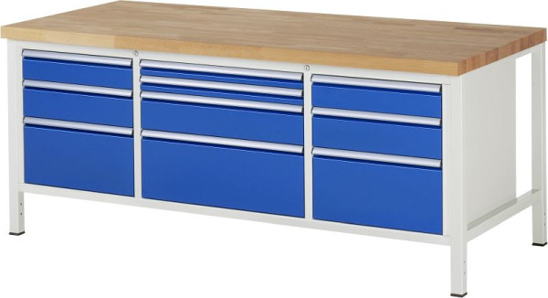 Etabli RAU série 8000 - modèle 8756, L2000 x P900 x H840-1040 mm, 13-8756A2-209B4H.11