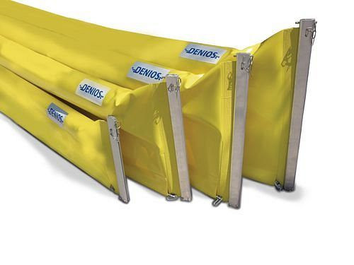 Barrière anti-huile DENIOS ECOLINE 500, 15 m, pour rivières et eaux libres, franc-bord 200 mm, profondeur d'immersion 300 mm, 215-804