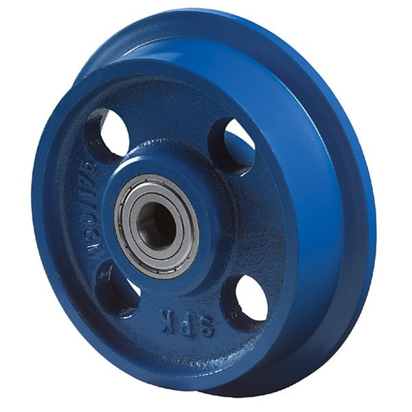 Roulettes BS Roulette robuste, roue Ø 125/145 mm, capacité de charge 900 kg, bande de roulement coulée, corps de roue coulé, roulements à billes, RR110.C65.125