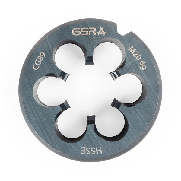 Filière GSR DIN EN 22568 (DIN 223) filetage métrique à droite HSSE-VAP M 20, 00409290